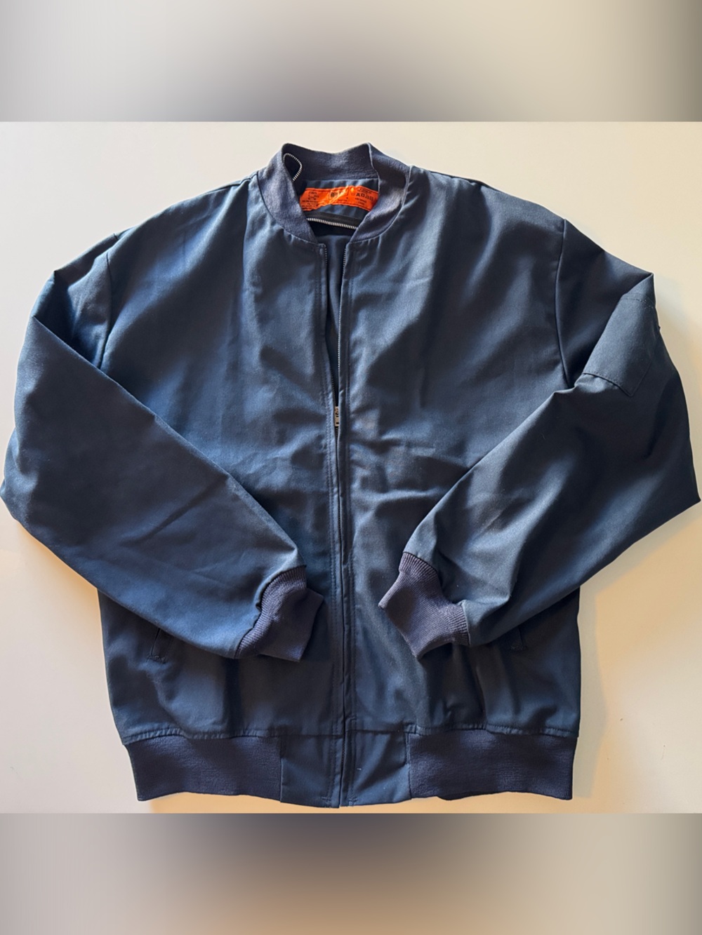 Red Kap Navy Blue Zip-Up Perma-Lined Team Jacket